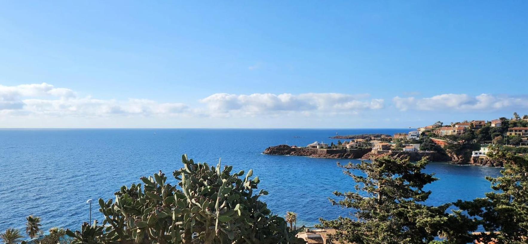 Petit Paradis Vue Mer- Plage Et Calanques A 3 Mn Saint-Raphaël Extérieur photo
