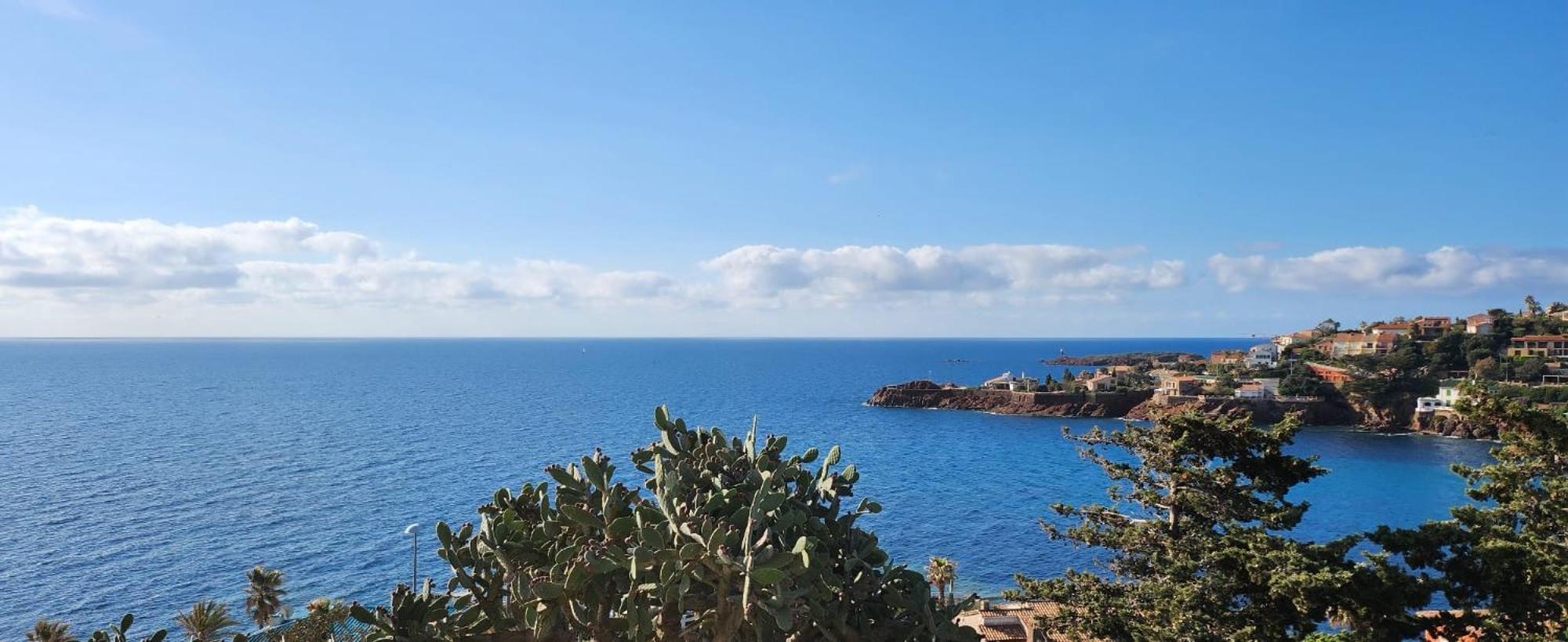 Petit Paradis Vue Mer- Plage Et Calanques A 3 Mn Saint-Raphaël Extérieur photo